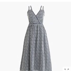 J. Crew Double Strap Midi Dress in Eyelet #G6266